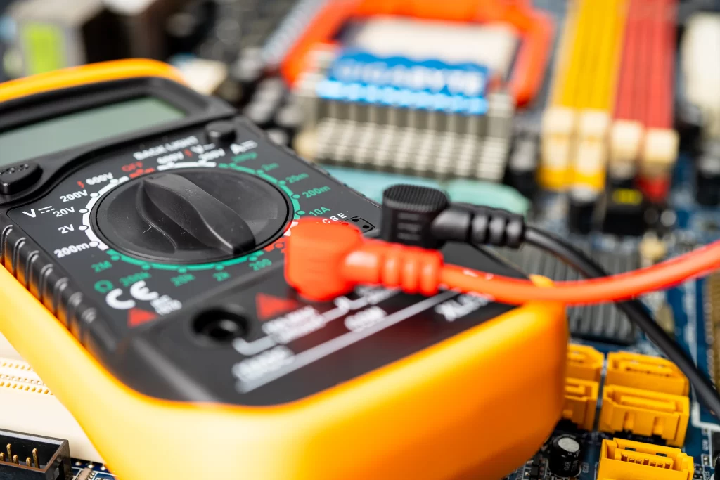 A multimeter with main board